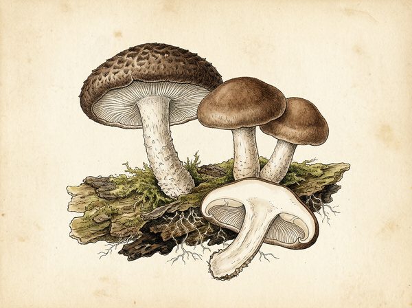 Shiitake (Lentinula edodes)